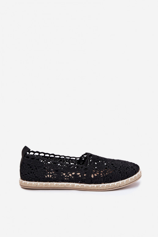 espadrillas in pizzo Femminile colore nero Adelira