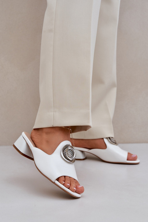 Ciabatte eleganti bianche da donna a... Ciabatte eleganti bianche da donna a...