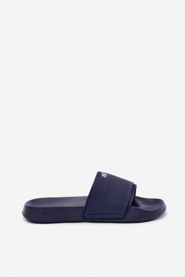 Ciabatte da uomo leggere Big Star NN174696 blu scuro 2