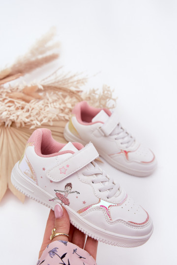 Infantile scarpe da ginnastica Ballerina Colore bianco Ulinasse