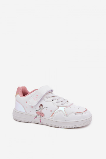 Infantile scarpe da ginnastica Ballerina Colore bianco Ulinasse 2