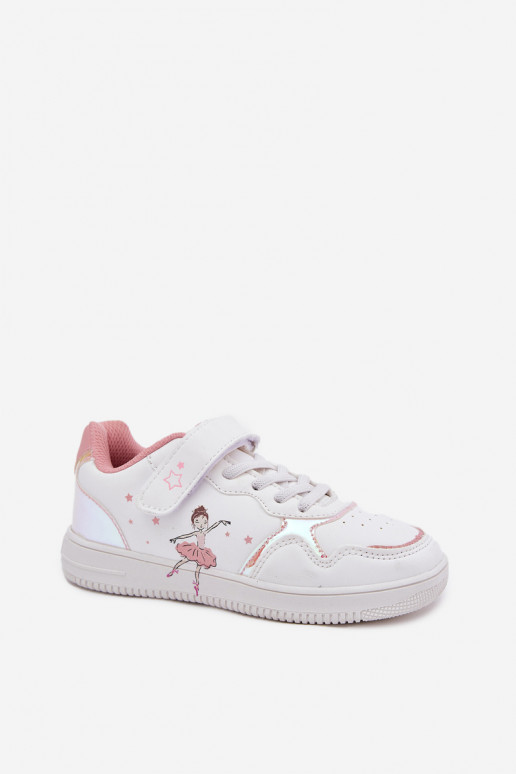 Infantile scarpe da ginnastica Ballerina Colore bianco Ulinasse
