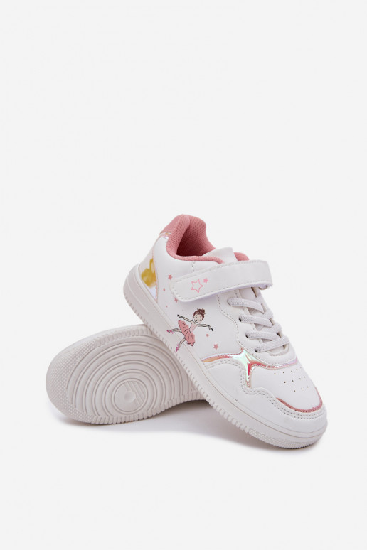 Infantile scarpe da ginnastica Ballerina Colore bianco Ulinasse