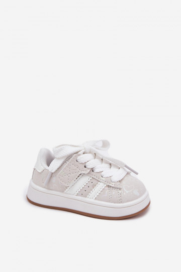 scarpe da ginnastica Scarpe modello sneakers Infantile con i cuori Colore bianco Mirelle 2