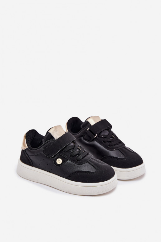 scarpe da ginnastica Scarpe modello sneakers Infantile con chiusure adesive colore nero Zarina