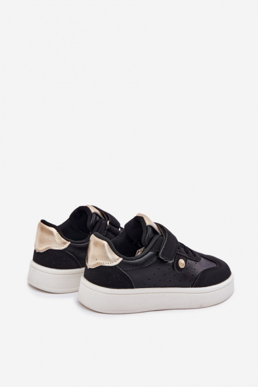 scarpe da ginnastica Scarpe modello sneakers Infantile con chiusure adesive colore nero Zarina