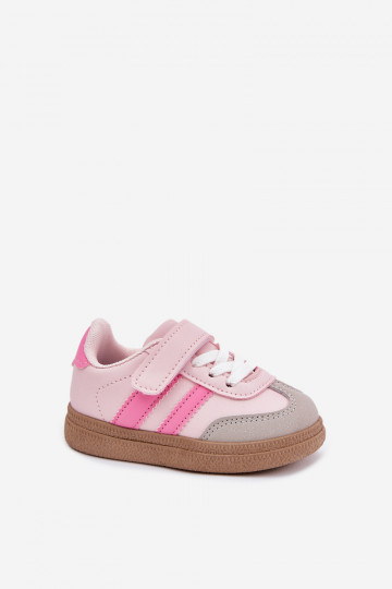 scarpe da ginnastica Scarpe modello sneakers Infantile con chiusure adesive colore rosa Adelina 2