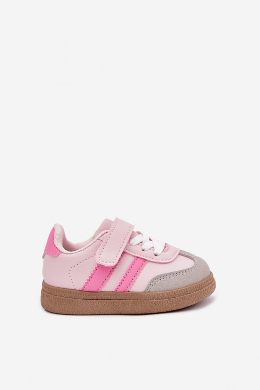 scarpe da ginnastica Scarpe modello sneakers Infantile con chiusure adesive colore rosa Adelina