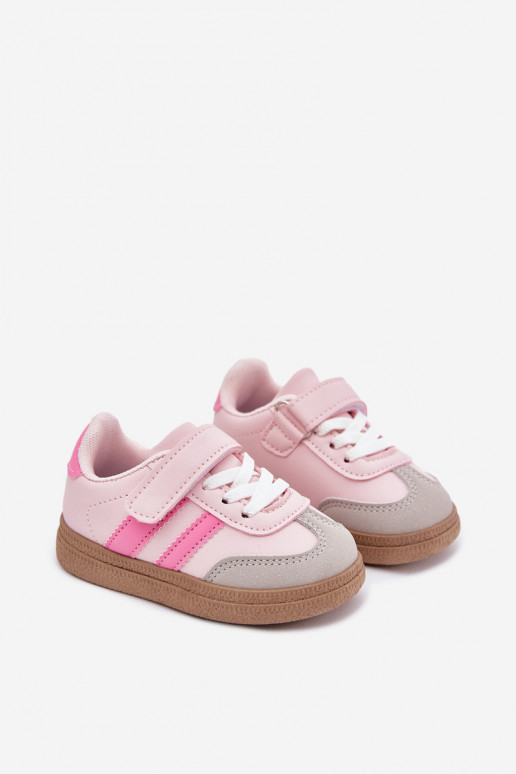 scarpe da ginnastica Scarpe modello sneakers Infantile con chiusure adesive colore rosa Adelina