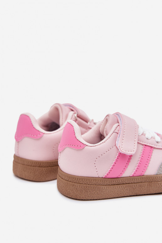 scarpe da ginnastica Scarpe modello sneakers Infantile con chiusure adesive colore rosa Adelina