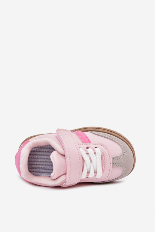 scarpe da ginnastica Scarpe modello sneakers Infantile con chiusure adesive colore rosa Adelina