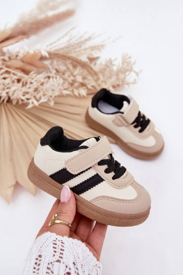 scarpe da ginnastica Scarpe modello sneakers Infantile con chiusure adesive beige Adelina