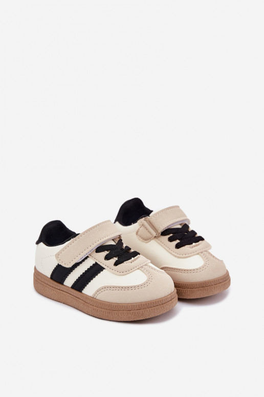 scarpe da ginnastica Scarpe modello sneakers Infantile con chiusure adesive beige Adelina