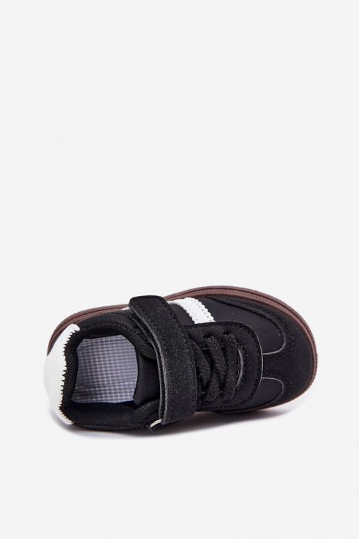 scarpe da ginnastica Scarpe modello sneakers Infantile con chiusure adesive colore nero Adelina