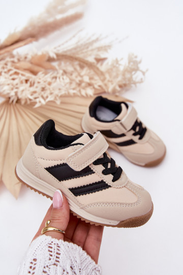 Scarpe da ginnastica per bambini scarpe da ginnastica con chiusure adesive beige Viona