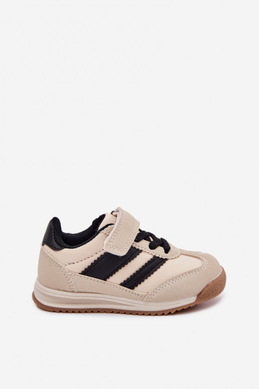 Scarpe da ginnastica per bambini scarpe da ginnastica con chiusure adesive beige Viona