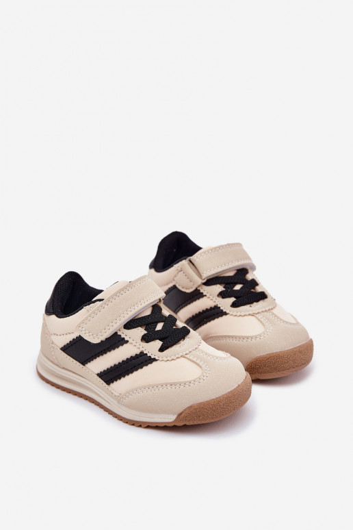 Scarpe da ginnastica per bambini scarpe da ginnastica con chiusure adesive beige Viona