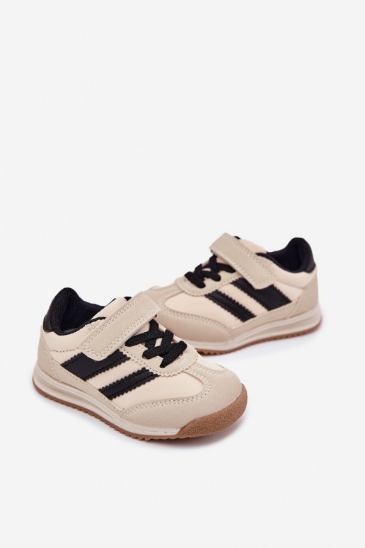 Scarpe da ginnastica per bambini scarpe da ginnastica con chiusure adesive beige Viona