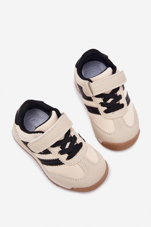 Scarpe da ginnastica per bambini scarpe da ginnastica con chiusure adesive beige Viona
