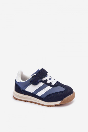 Scarpe da ginnastica per bambini scarpe da ginnastica con chiusure adesive blu scuro Viona 2