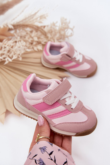 Scarpe da ginnastica per bambini scarpe da ginnastica con chiusure adesive colore rosa Viona