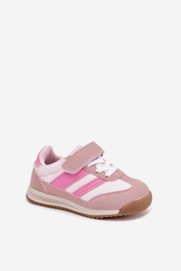 Scarpe da ginnastica per bambini scarpe da ginnastica con chiusure adesive colore rosa Viona 2