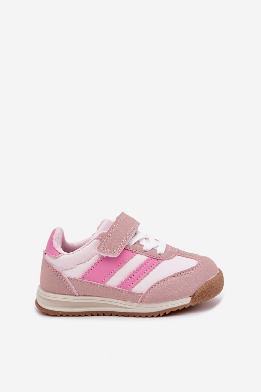 Scarpe da ginnastica per bambini scarpe da ginnastica con chiusure adesive colore rosa Viona