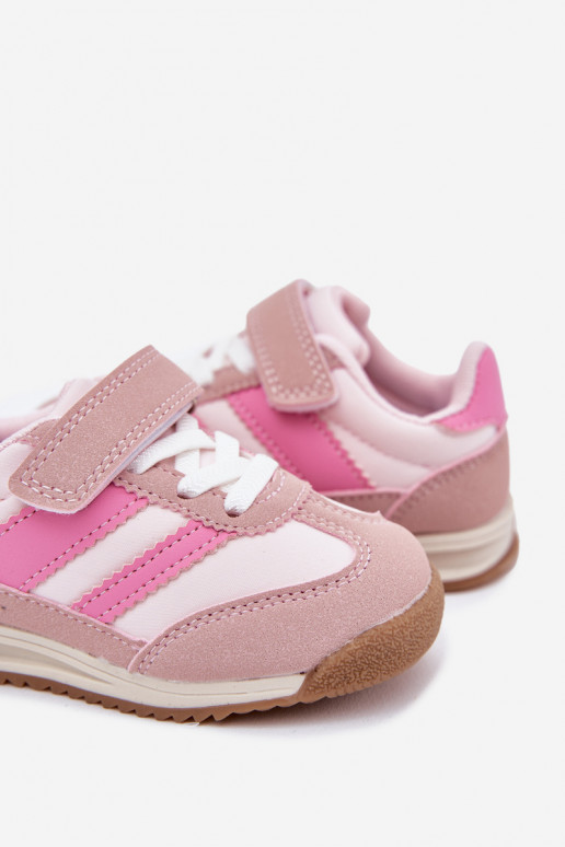 Scarpe da ginnastica per bambini scarpe da ginnastica con chiusure adesive colore rosa Viona