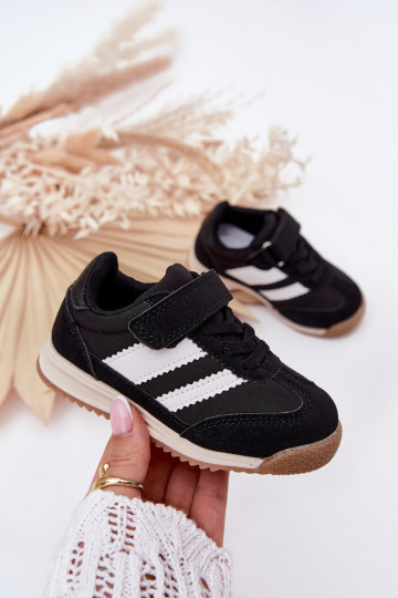 Scarpe da ginnastica per bambini scarpe da ginnastica con chiusure adesive colore nero Viona