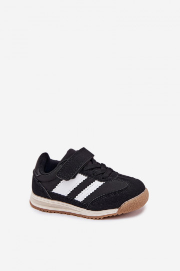 Scarpe da ginnastica per bambini scarpe da ginnastica con chiusure adesive colore nero Viona 2
