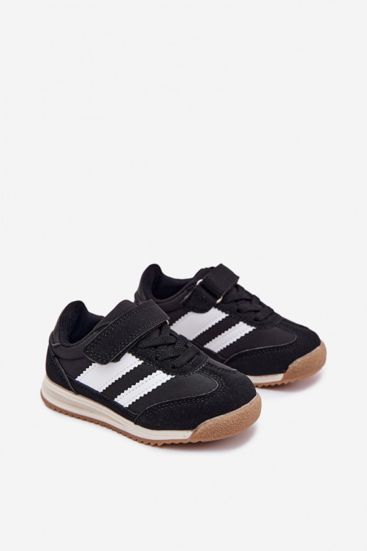 Scarpe da ginnastica per bambini scarpe da ginnastica con chiusure adesive colore nero Viona