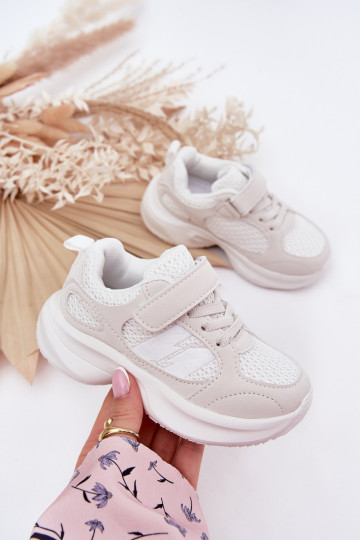scarpe da ginnastica Scarpe modello sneakers Infantile con chiusure adesive Colore bianco Selinea