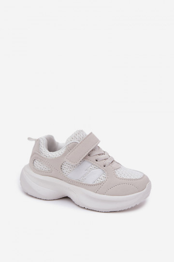 scarpe da ginnastica Scarpe modello sneakers Infantile con chiusure adesive Colore bianco Selinea 2