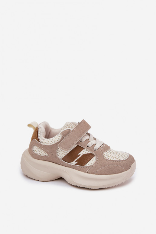 scarpe da ginnastica Scarpe modello sneakers Infantile con chiusure adesive beige Selinea