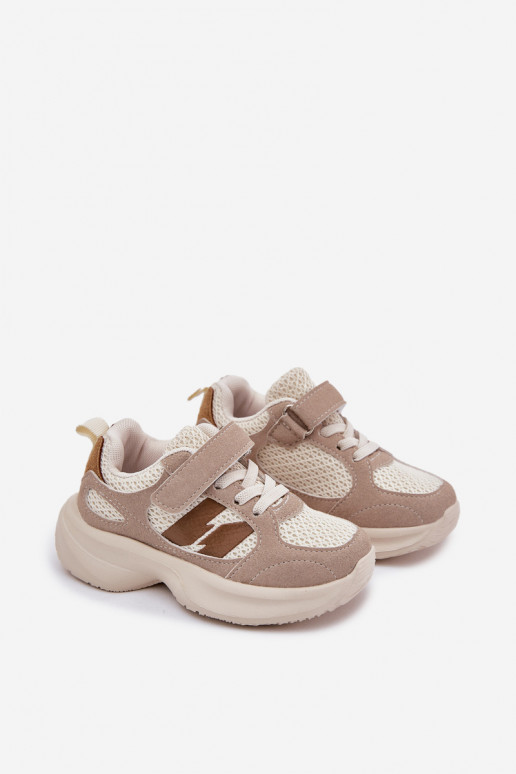 scarpe da ginnastica Scarpe modello sneakers Infantile con chiusure adesive beige Selinea
