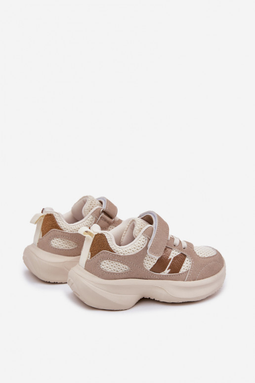 scarpe da ginnastica Scarpe modello sneakers Infantile con chiusure adesive beige Selinea