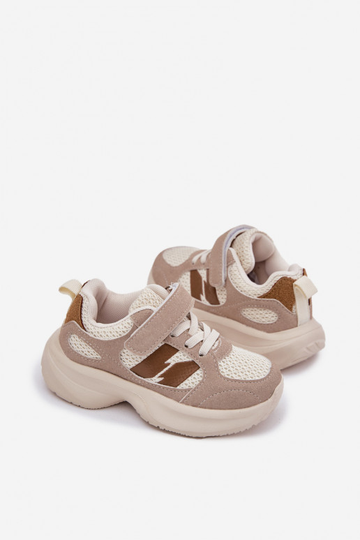 scarpe da ginnastica Scarpe modello sneakers Infantile con chiusure adesive beige Selinea