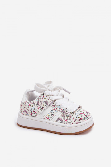 Scarpe sportive per bambini a tema unicorno, color bianco "Ilana" 2
