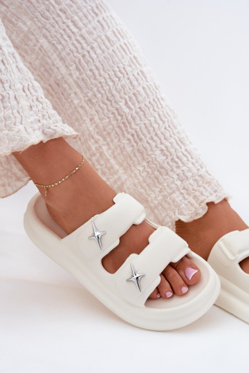 Pantofole leggere Pantofole da donna con una piattaforma colore avorio FaloAena