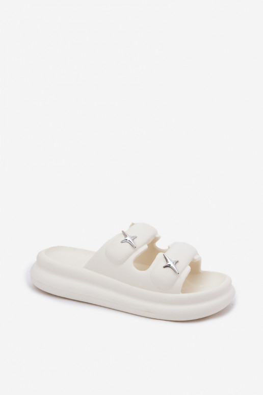 Pantofole leggere Pantofole da donna con una piattaforma colore avorio FaloAena