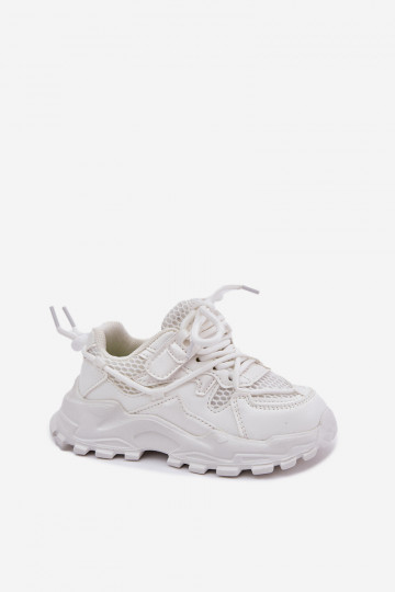 Scarpe sportive per bambini bianche 2