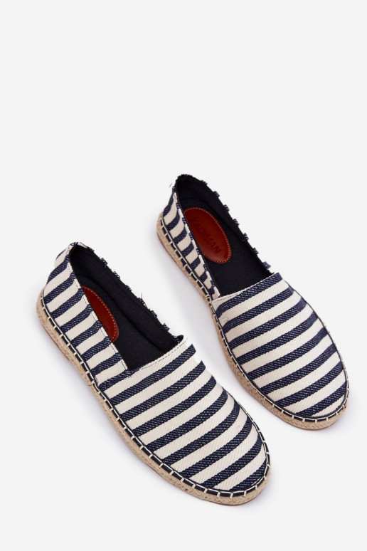 Deveschio espadrillas Z  con strisce blu scuro Kerenz Deveschio espadrillas Z  con strisce blu scuro Kerenz