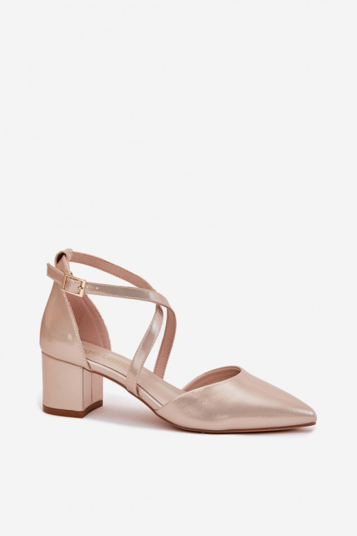 Scarpe con i tacchi in ecopelle Sergio Leone SK830 colore dorato Scarpe con i tacchi in ecopelle Sergio Leone SK830 colore dorato