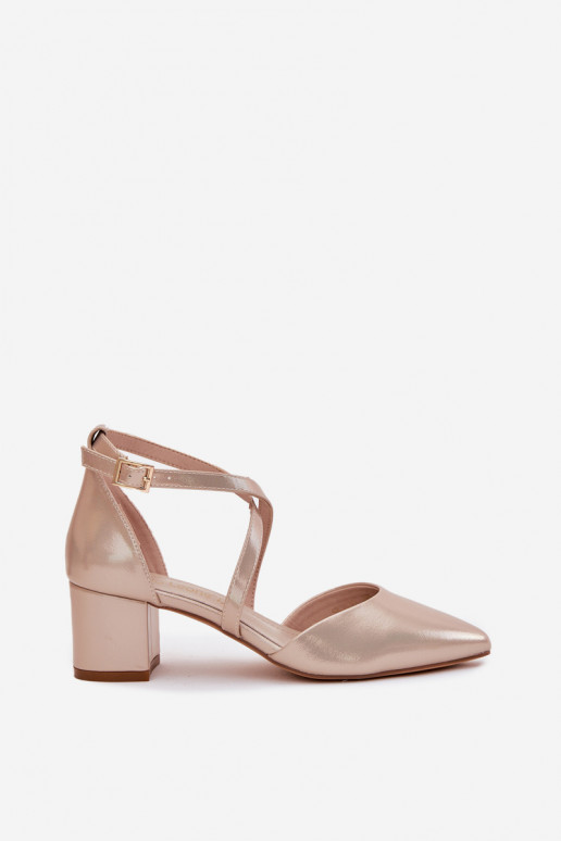 Scarpe con i tacchi in ecopelle Sergio Leone SK830 colore dorato Scarpe con i tacchi in ecopelle Sergio Leone SK830 colore dorato