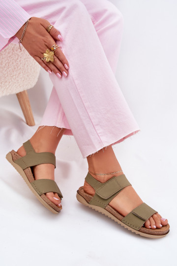 Sandali da donna Inblu AA0001KU di colore verde 2