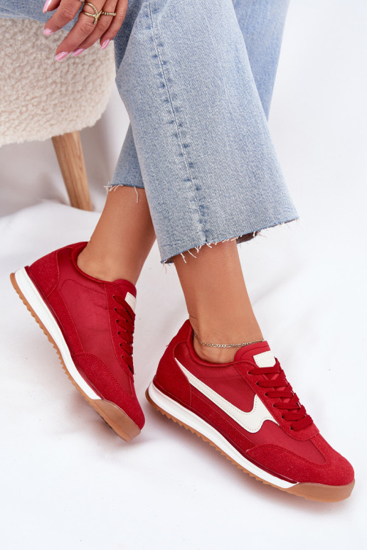 scarpe da ginnastica Scarpe modello sneakers Femminile colore rosso Zerina