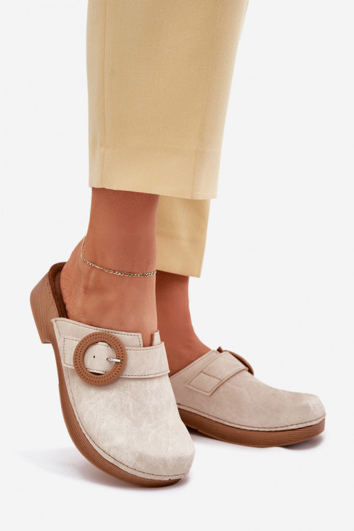 Pantofole Zoccoli Femminile con fibbie Inblu TF000001 beige Pantofole Zoccoli Femminile con fibbie Inblu TF000001 beige