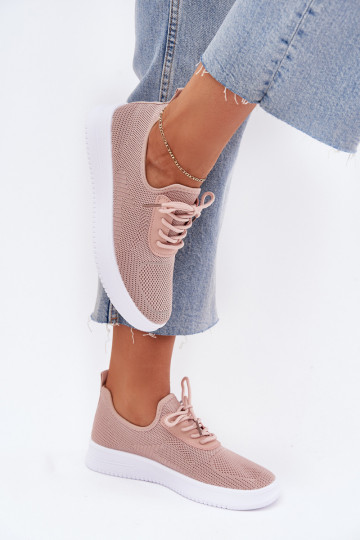  Un modello convincente scarpe da ginnastica con una piattaforma Femminile colore rosa Kalyra