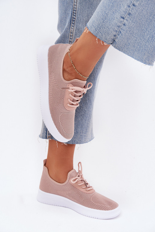  Un modello convincente scarpe da ginnastica con una piattaforma Femminile colore rosa Kalyra