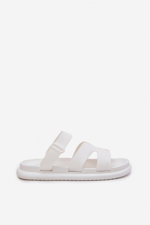 Gomma Pantofole da donna con cinghie Colore bianco Tavirae